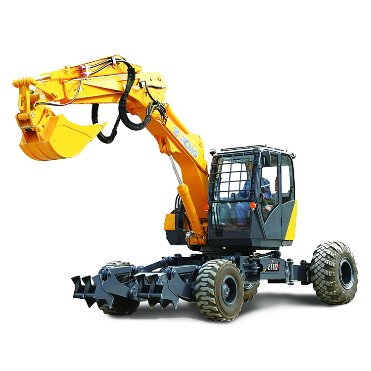 XCMG Official 10 Ton Small Wheel Excavator ET110 China Brand New Walking Excavator